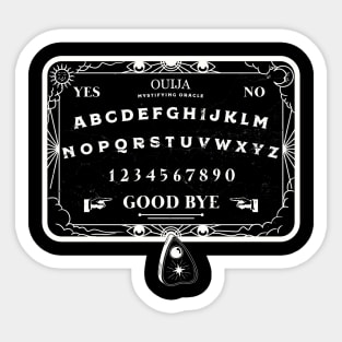 OUIJA - Mystifying Oracle with Planchette Sticker